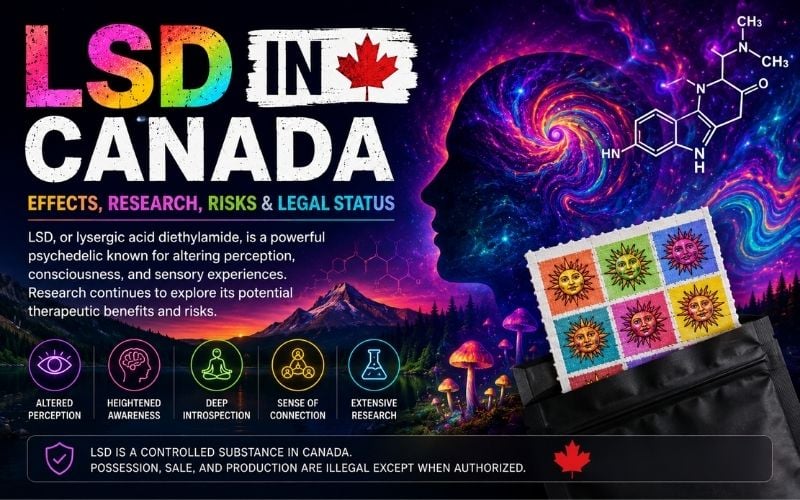 LSD in Canada: Effects, Research, Risks and Legal Status