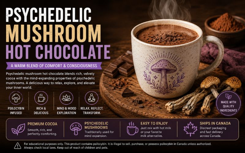 Psychedelic Mushroom Hot Chocolate